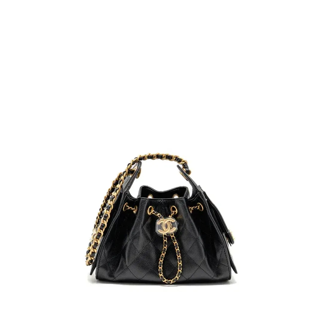 CHANEL MINI 25 BAG CAVIAR BLACK