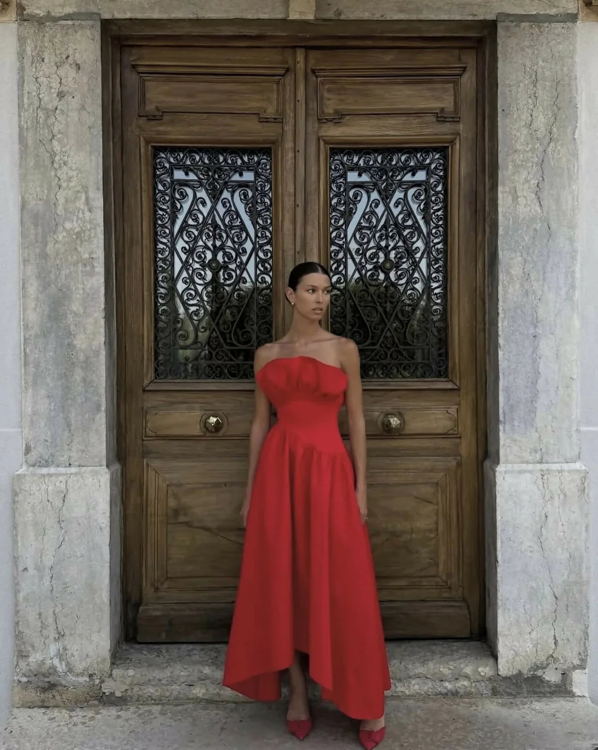 ELLIATT LAUREL SLEEVELESS MAXI DRESS IN RED SIZE 8