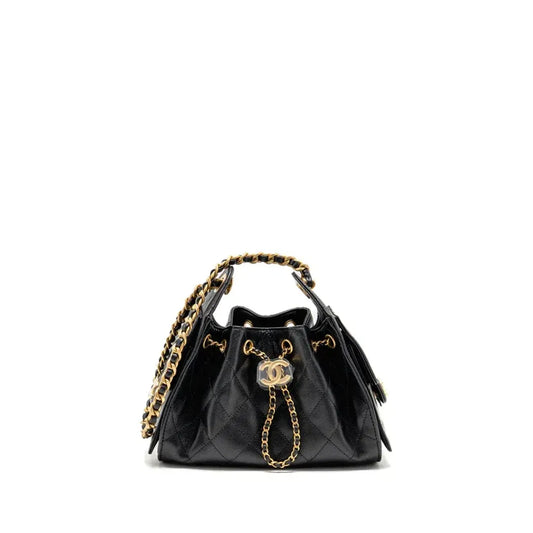 CHANEL MINI 25 BAG CAVIAR BLACK