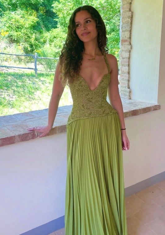 Fenity Gaia Maxi Dress Green Size 8