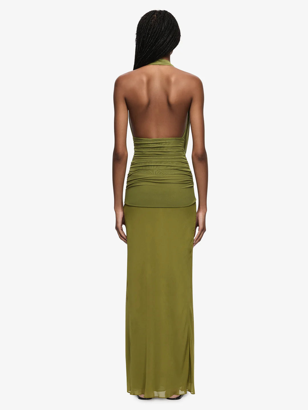 Bec & Bridge Cassis Drape Maxi Dress in Fern Size 8