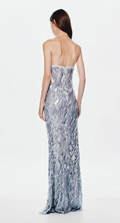 MISHA SAPPHIRE SEQUIN DOVE GREY SIZE 8
