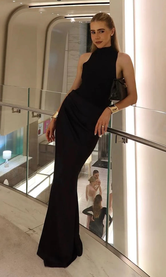 Henne Soraia Maxi Dress Black Size 8