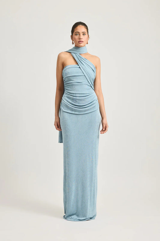 Tojha Iesha Maxi Dress Powder Blue Size XS / AU 6