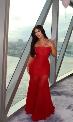 Deme By Gabriella Dahlia Gown Red Size AU 10