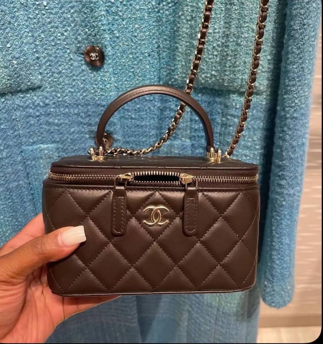 Chanel Top Handle Vanity bag - Chocolate
