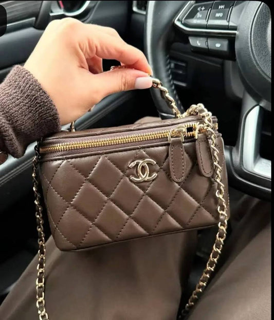 Chanel Top Handle Vanity bag - Chocolate